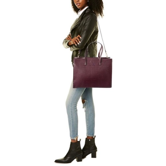 Jason Wu black cherry crock tote - Picture 2 of 9